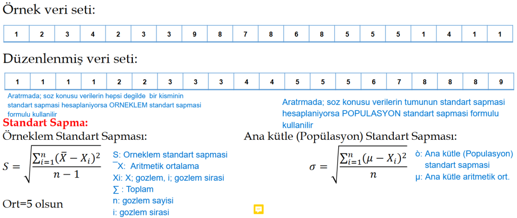 Standart Sapma Hesaplama